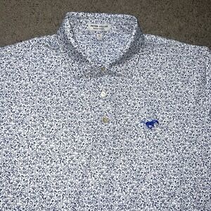 PETER MILLAR WILKINS PERFORMANCE JERSEY Polo GOLF SHIRT MEN MEDIUM SMU